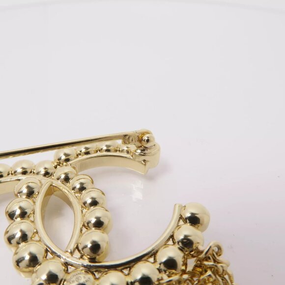 Authentic NEW Chanel Crystal Bow-Tiful CC Chain Brooch in Gold - Picture 7 of 9